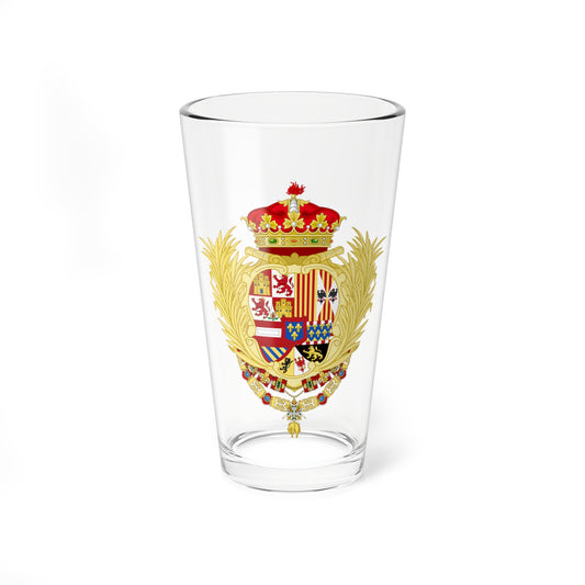 Coat of Philip Duke of Parma as Spanish Infante (Spain) (Coat of Arms) Pint Glass 16oz