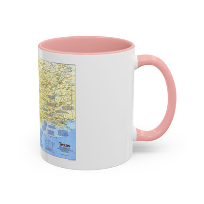 USA - Texas 1 (1986) (Map) Accent Coffee Mug