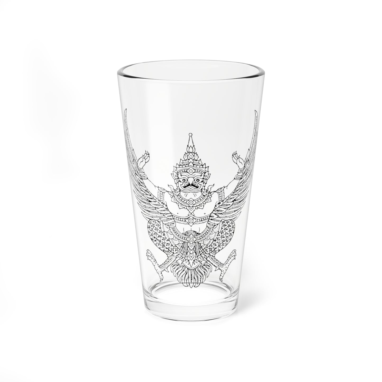 Thai government Garuda emblem Version 1 (Thailand) (Coat of Arms) Pint Glass 16oz