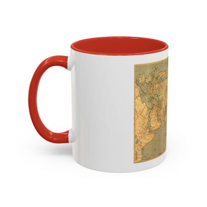 Asia and Adjacent Regions (1933) (Map) Accent Coffee Mug