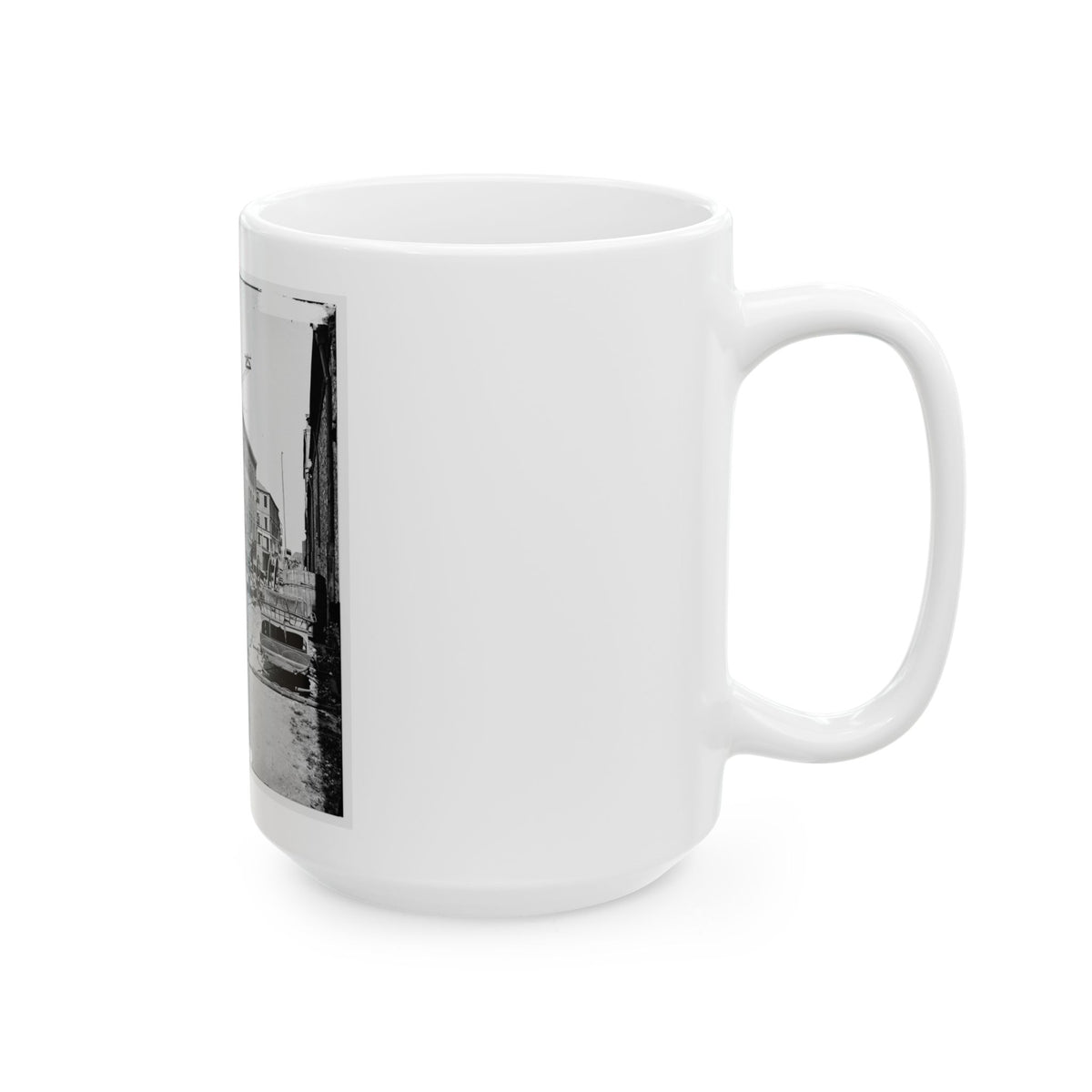 Charleston, S.C. Archibald Mcleish's Vulcan Iron Works And Other Houses On Cumberland Street (U.S. Civil War) White Coffee Mug