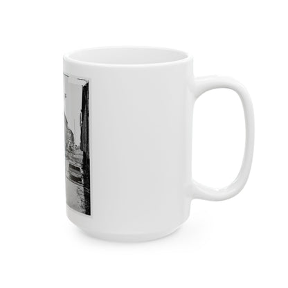 Charleston, S.C. Archibald Mcleish's Vulcan Iron Works And Other Houses On Cumberland Street (U.S. Civil War) White Coffee Mug