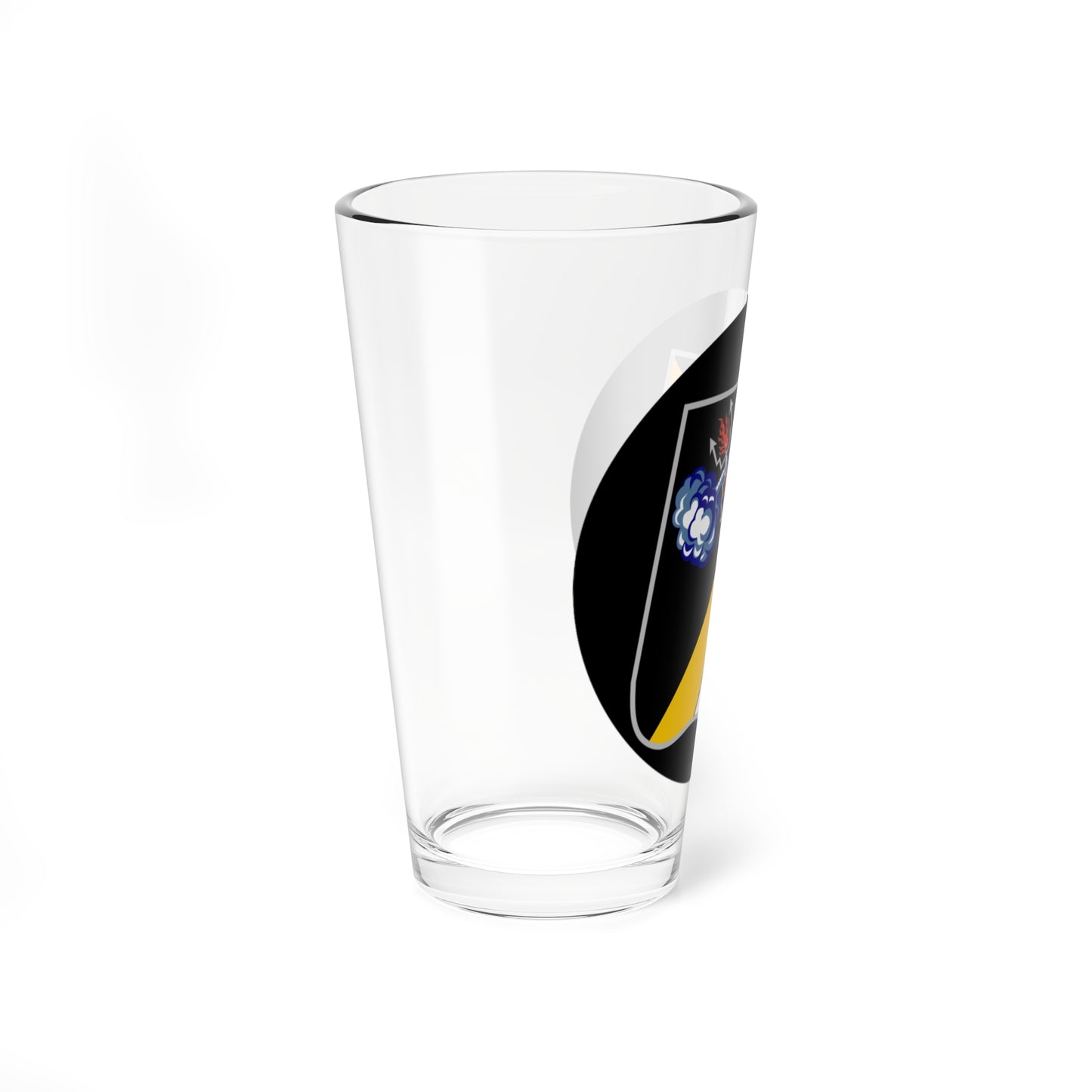 Emblem for the 4-V-GHR (Denmark) (Coat of Arms) Pint Glass 16oz