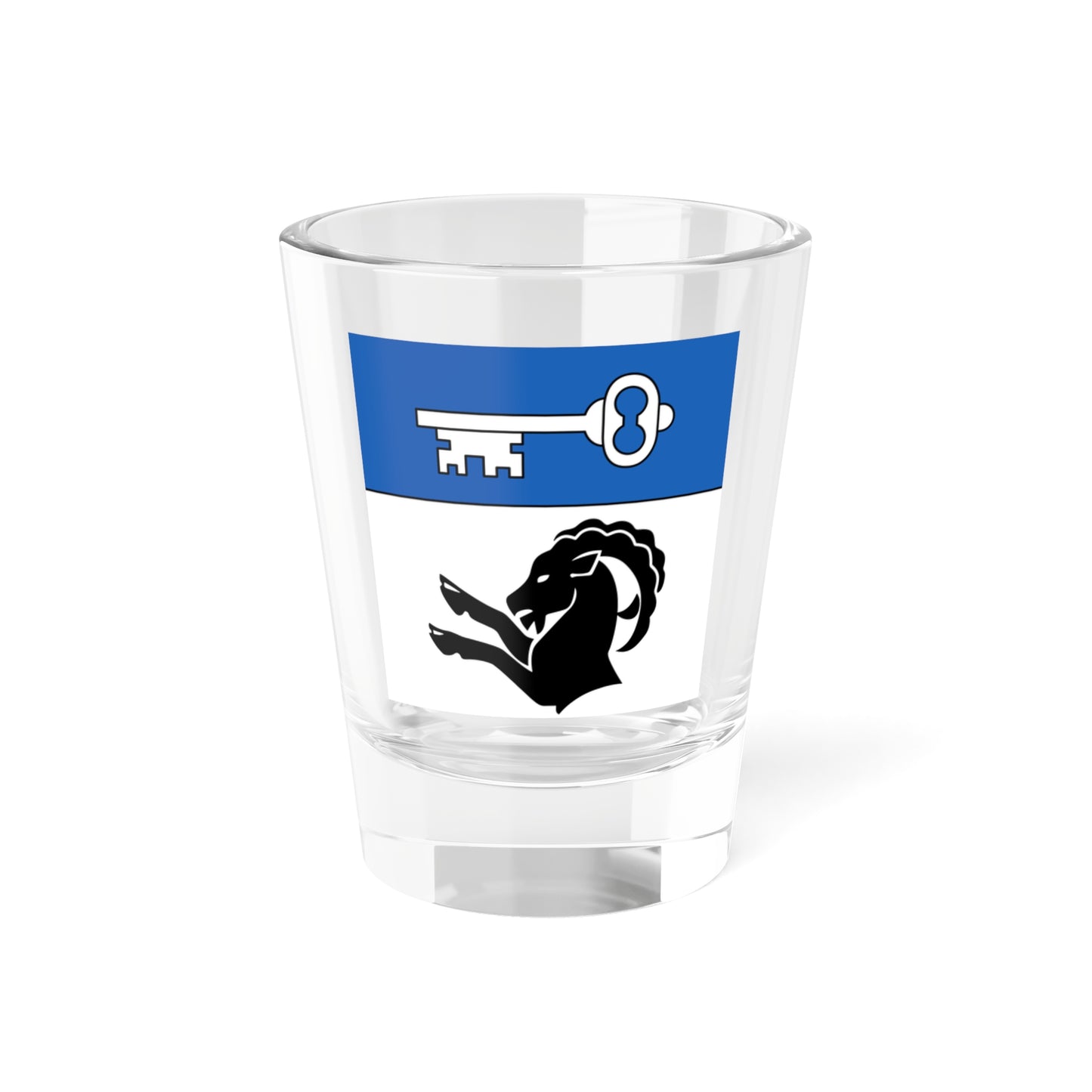 CHE Goldswil Flag (Switzerland) Shot Glass 1.5oz