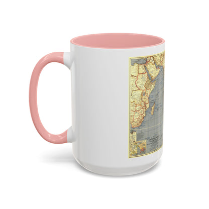 Indian Ocean (1941) (Map) Accent Coffee Mug