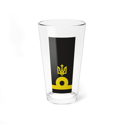 Yellow trident emblem above a gold ring and gold bars on a plain charcoal background.