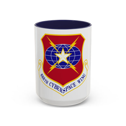 688 Cyberspace Wing ACC (U.S. Air Force) Accent Coffee Mug