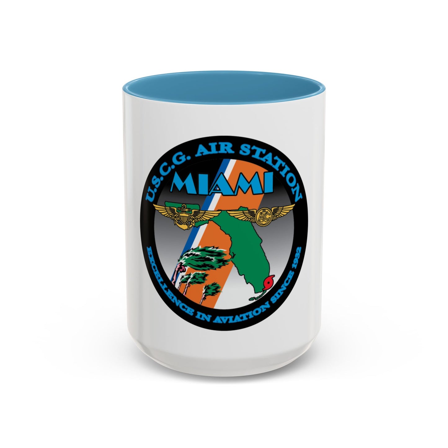 USCG Air Station Miami (U.S. Coast Guard) Accent Coffee Mug