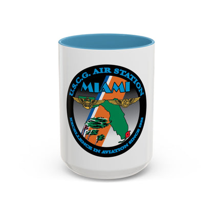 USCG Air Station Miami (U.S. Coast Guard) Accent Coffee Mug