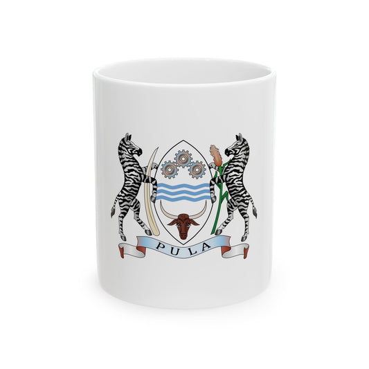 Coat of arms of Botswana - White Coffee Mug