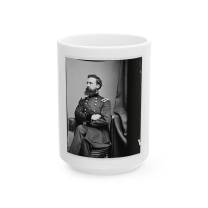 Portrait Of Maj. Gen. George Sykes, Officer Of The Federal Army (U.S. Civil War) White Coffee Mug