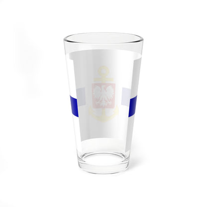 PRL service flag blue (Poland) Pint Glass 16oz