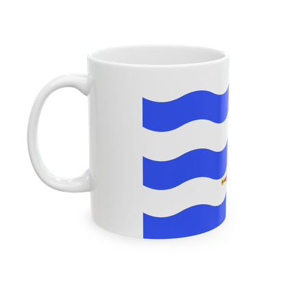 Flag of Saint Paul's Bay Malta - White Coffee Mug-Go Mug Yourself