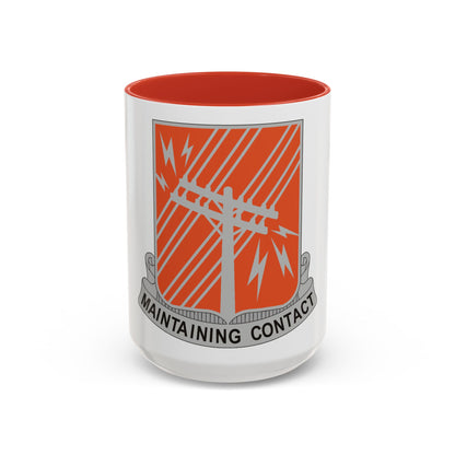 440 Signal Battalion (U.S. Army) Accent Coffee Mug