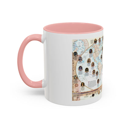 World Map - Explorers (1998) (Map) Accent Coffee Mug