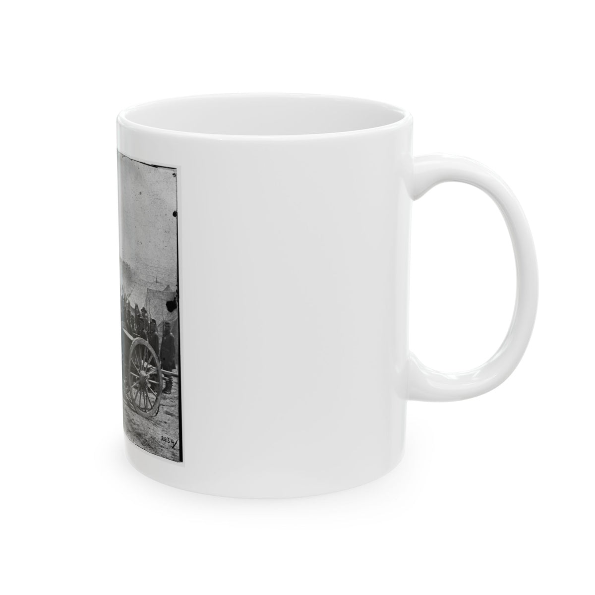 The Peninsula, Va. A 12-Pdr. Howitzer Gun Captured By Butterfield's Brigade Near Hanover Court House, May 27, 1862 (U.S. Civil War) White Coffee Mug
