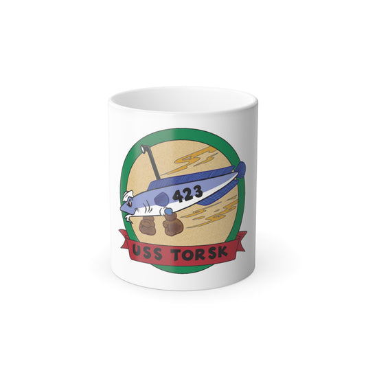 USS TORSK SS 423 (U.S. Navy) Color Changing Mug 11oz