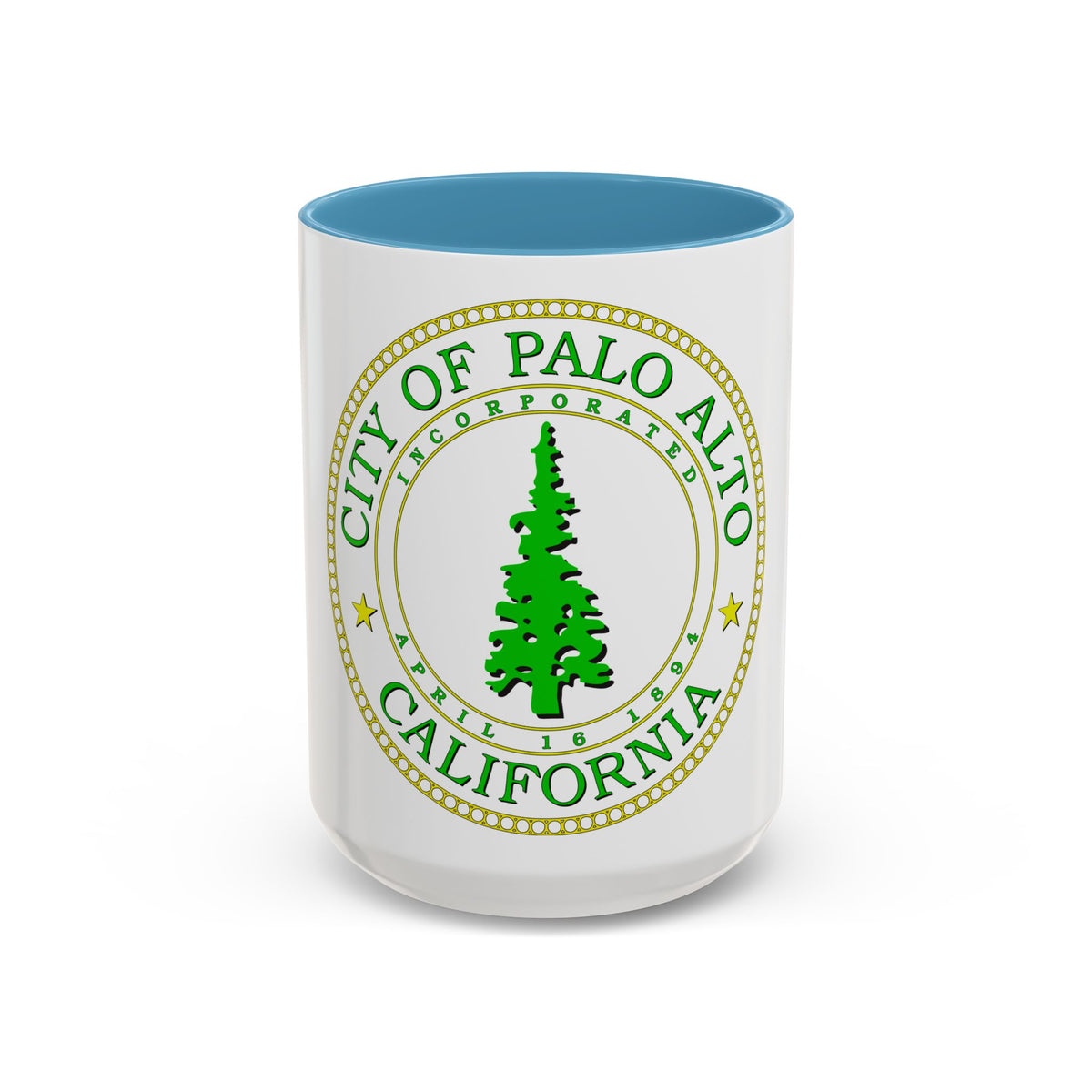 Seal of Palo Alto California - Accent Coffee Mug