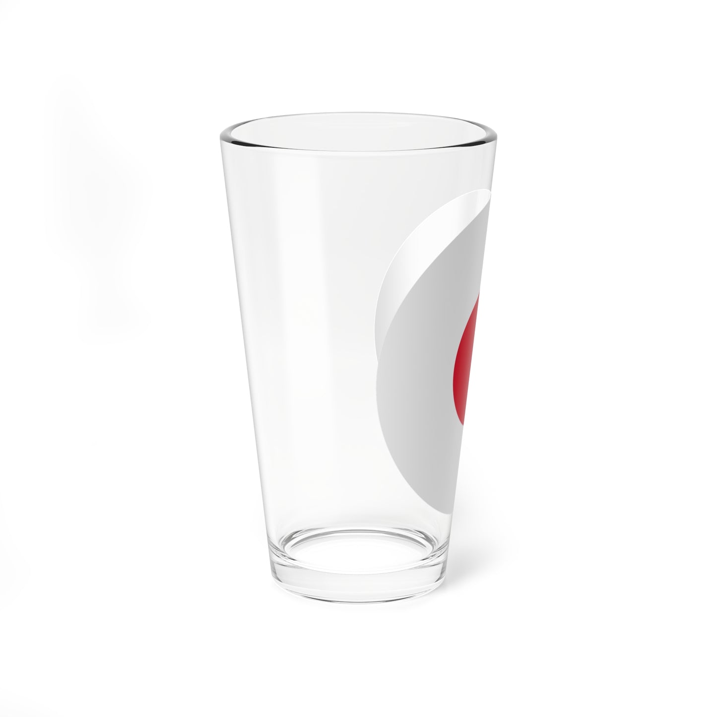 Japanese flag rounded (Japan) Pint Glass 16oz