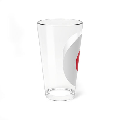 Japanese flag rounded (Japan) Pint Glass 16oz