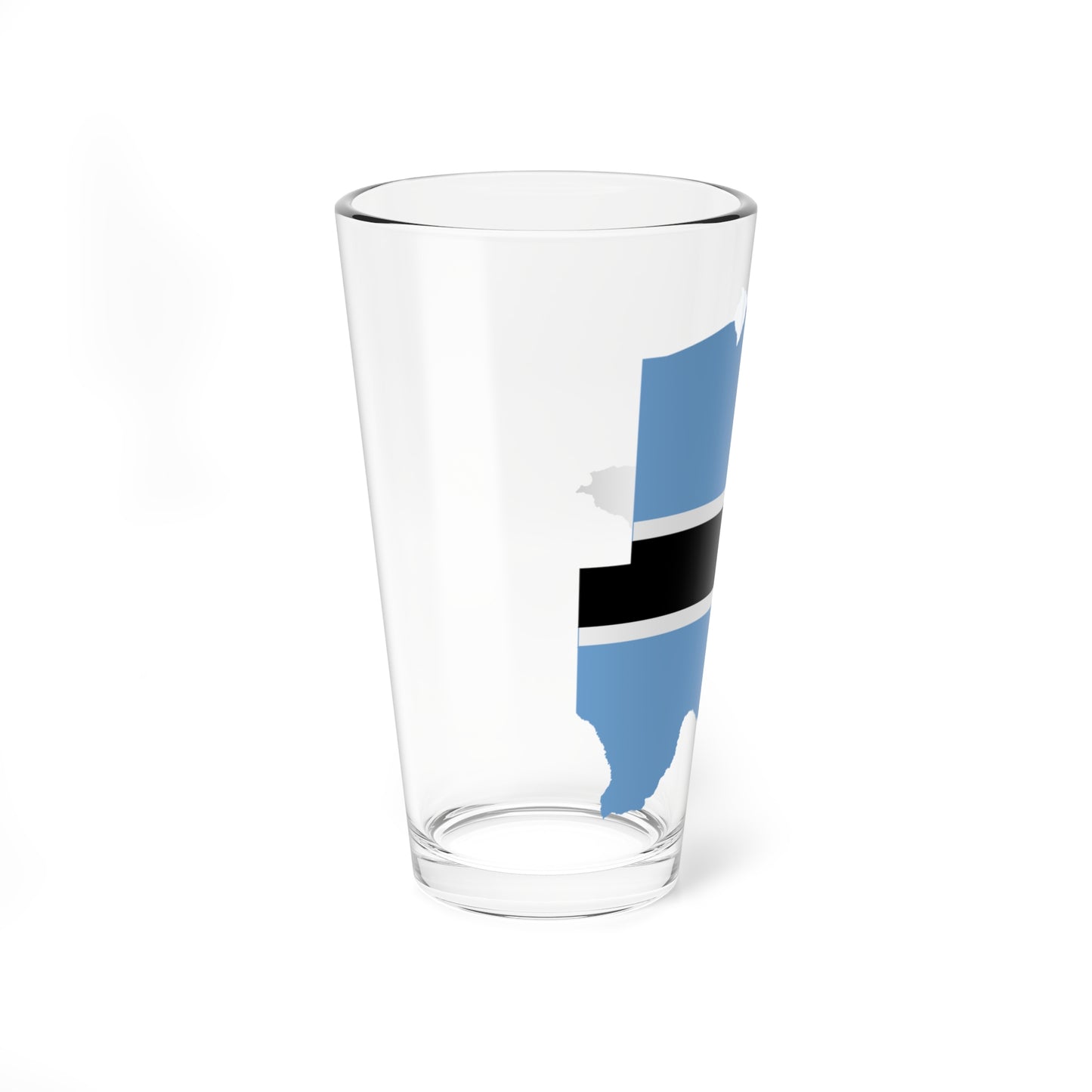 Flag map of Botswana (Botswana) Pint Glass 16oz