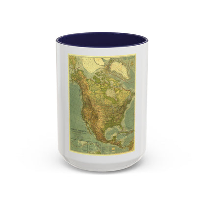 North America (1924) (Map) Accent Coffee Mug