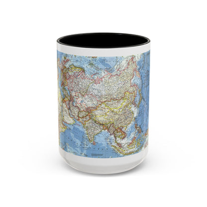 Asia and Adjacent Areas (1959) (Map) Accent Coffee Mug