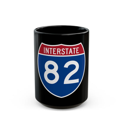 Interstate 82 (U.S. Highways) Black Coffee Mug