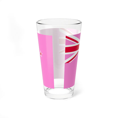 Gay Pride flag of New Zealand (New Zealand) Pint Glass 16oz