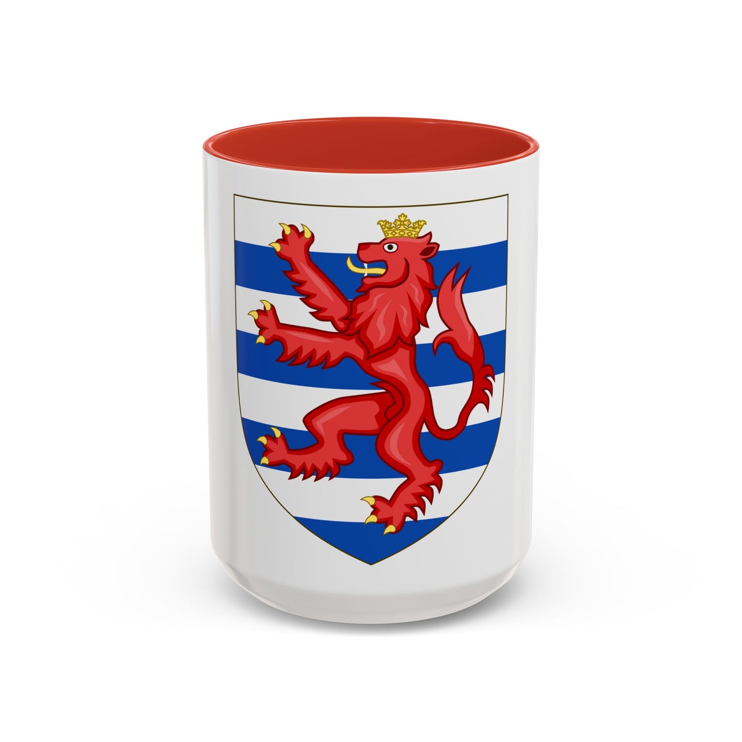 Coat of Arms of the House of Lusignan (Kings of Cyprus) - Accent Coffee Mug