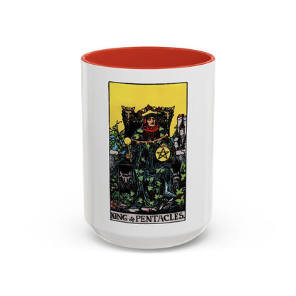 The King of Pentacles (Tarot Card) Accent Coffee Mug