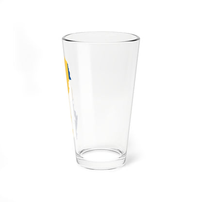 Sverige FlaggKarta (Sweden) Pint Glass 16oz