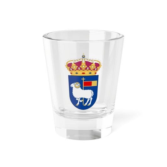 HMS Gotland vapen ubåt (Sweden) (Coat of Arms) Shot Glass 1.5oz