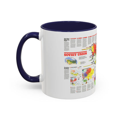 Russia - Soviet Union 2 (1990) (Map) Accent Coffee Mug