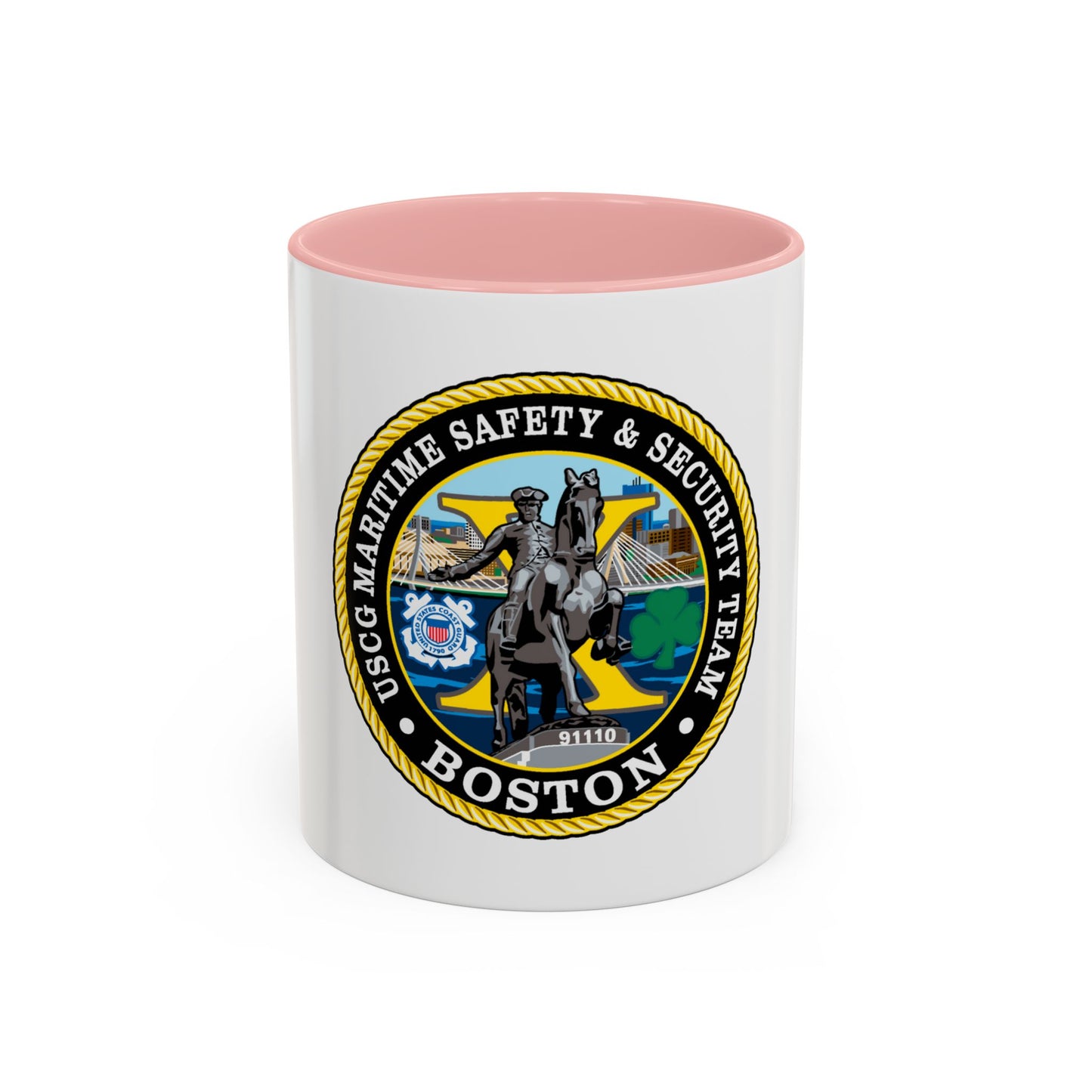 USCG Maritime Safety & Sec Team MSST Boston (U.S. Coast Guard) Accent Coffee Mug