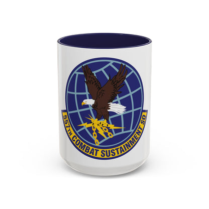 557th Combat Sustainment Squadron (U.S. Air Force) Accent Coffee Mug