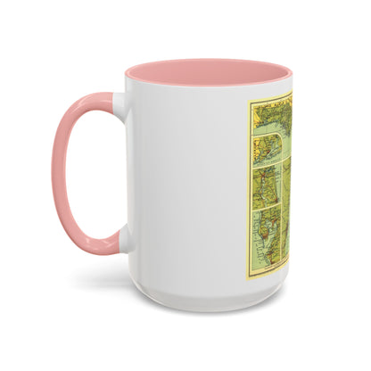 USA - Florida (1930) (Map) Accent Coffee Mug
