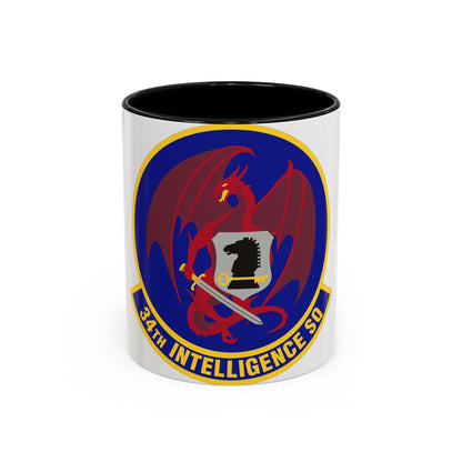 34th Intelligence Squadron (U.S. Air Force) Accent Coffee Mug