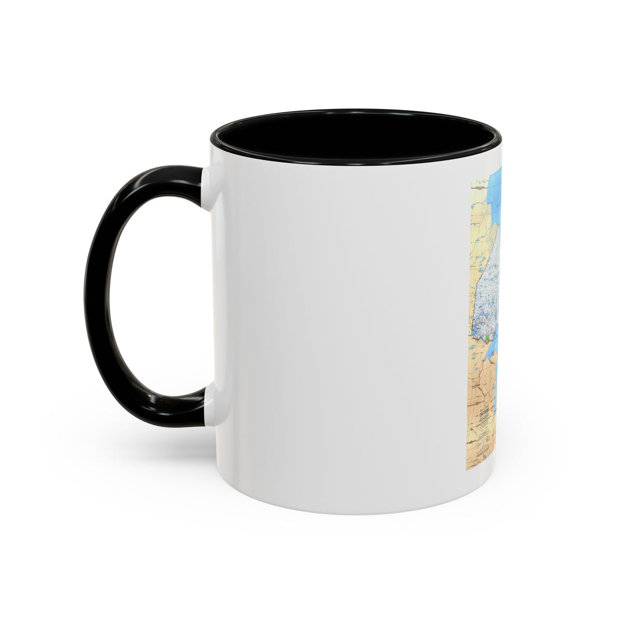 Canada - Ontario (1978) (Map) Accent Coffee Mug