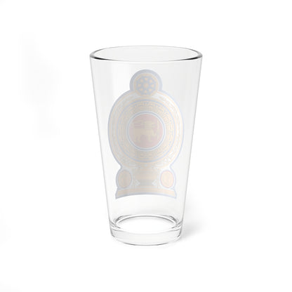 Emblem of Sri Lanka (Sri Lanka) (Coat of Arms) Pint Glass 16oz