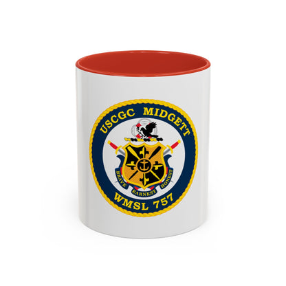 USCGC MIDGETT WMSL 757 (U.S. Coast Guard) Accent Coffee Mug