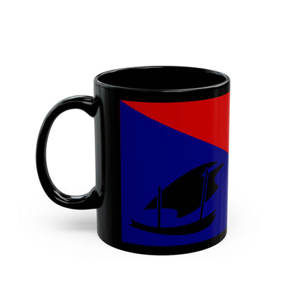 Flag of Central Province Papa New Guinea - Black Coffee Mug-Go Mug Yourself