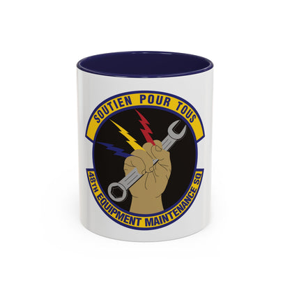 48th Equipment Maintenance Squadron (U.S. Air Force) Accent Coffee Mug
