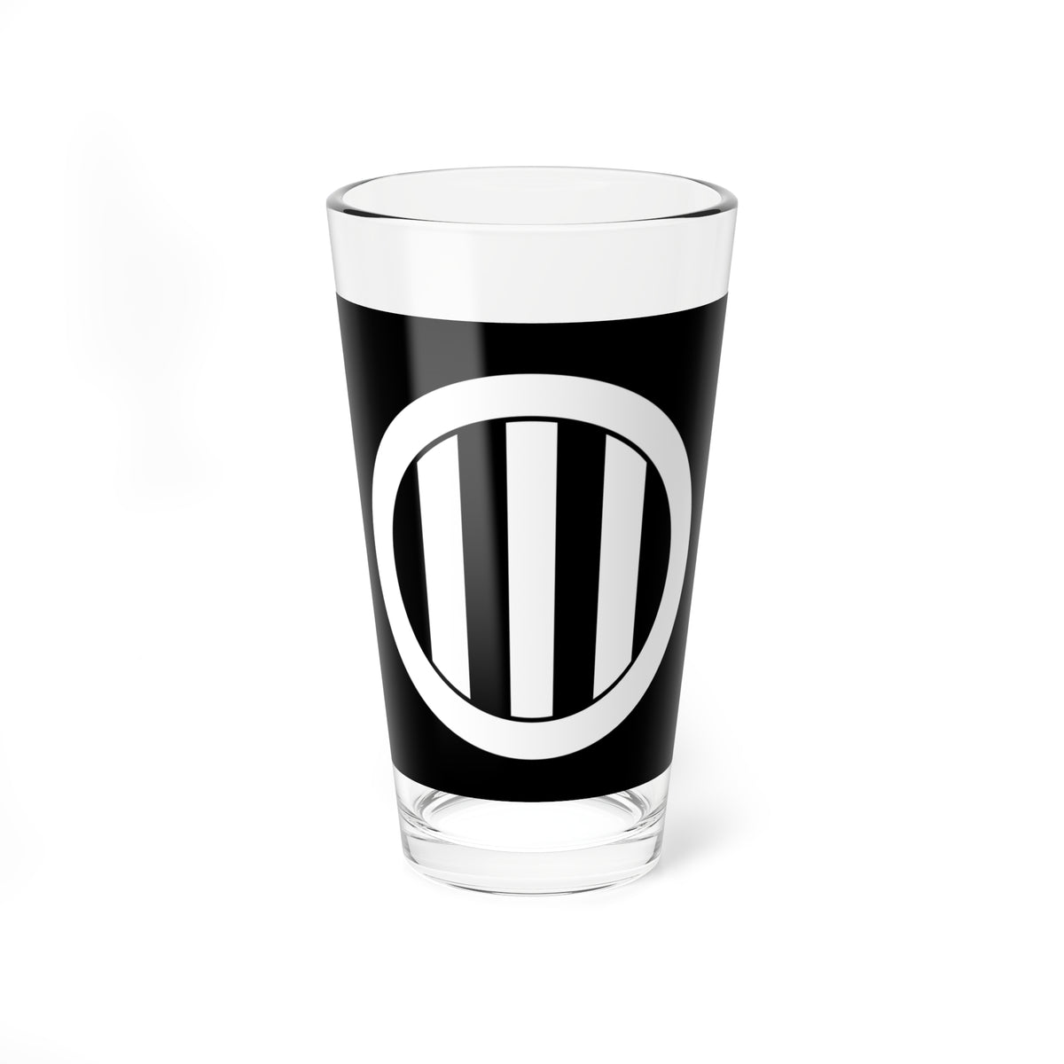 Japanese Crest Marunouti ni tate mitu Hiki (Japan) (Coat of Arms) Pint Glass 16oz