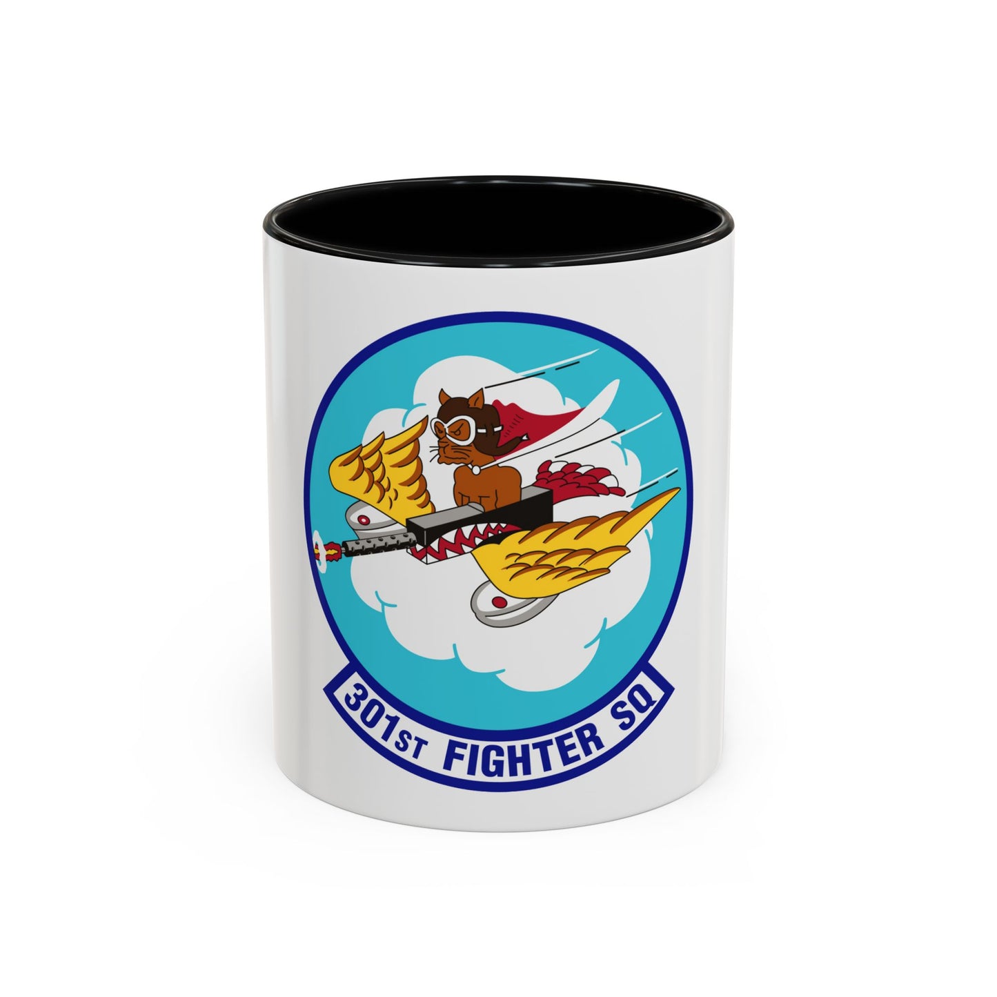 301st Fighter Squadron AETC Emblem (U.S. Air Force) Accent Coffee Mug
