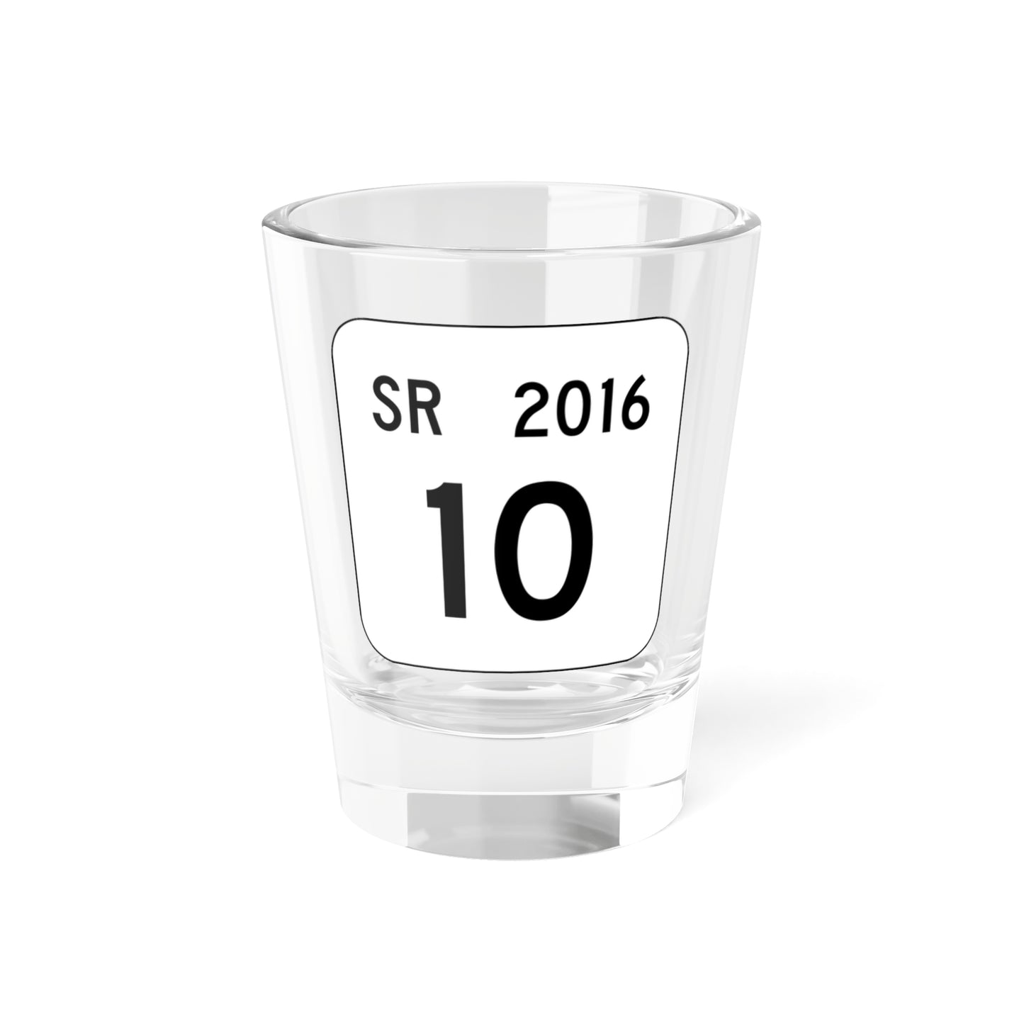 PA QR 2016 (Pennsylvania) (Road Sign) Shot Glass 1.5oz