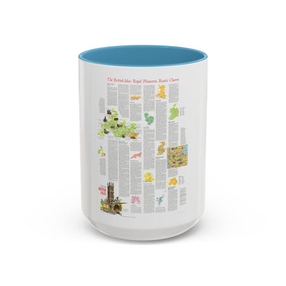 British Isles - A Traveller's Map 2 (1974) (Map) Accent Coffee Mug