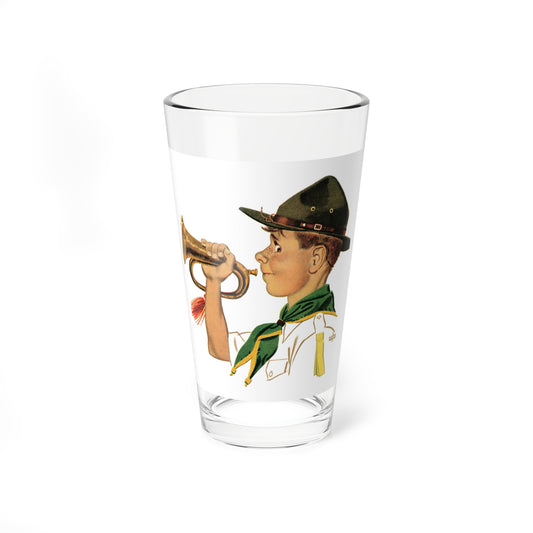 Illustration from a 1954 Spangles advertisement - Pint Glass 16oz