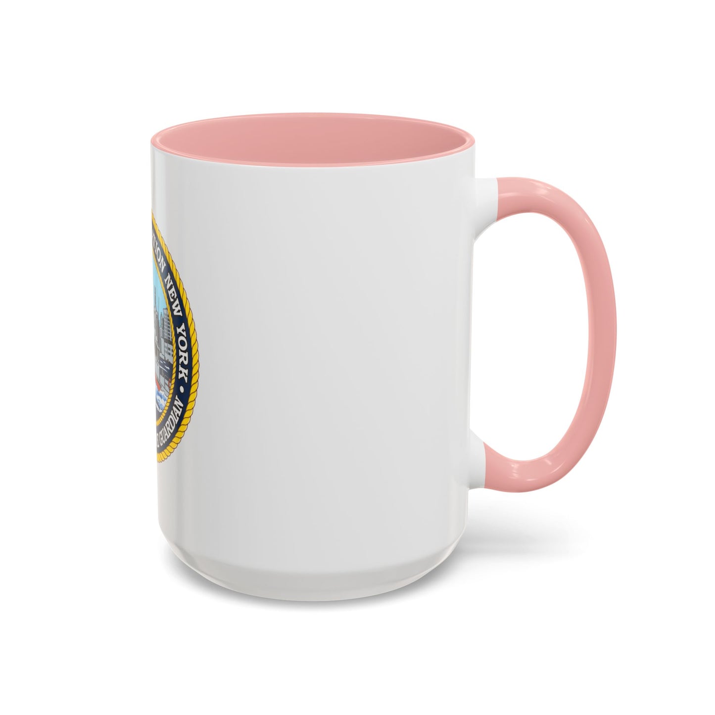 USCG Station New York (U.S. Coast Guard) Accent Coffee Mug