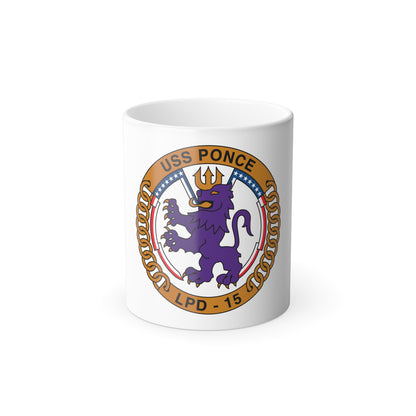 USS Ponce LPD 15 (U.S. Navy) Color Changing Mug 11oz
